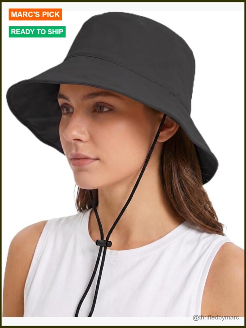 XXL Cooling Sun Hat for Big Heads, Adjustable Wide Brim Bucket Hat UPF 50+
